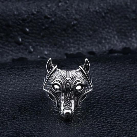 Nordic Wolf Viking Ring / Rock Style Jewelry for Men and Women