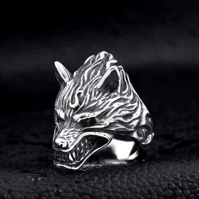 Nordic Wolf Viking Ring / Rock Style Jewelry for Men and Women