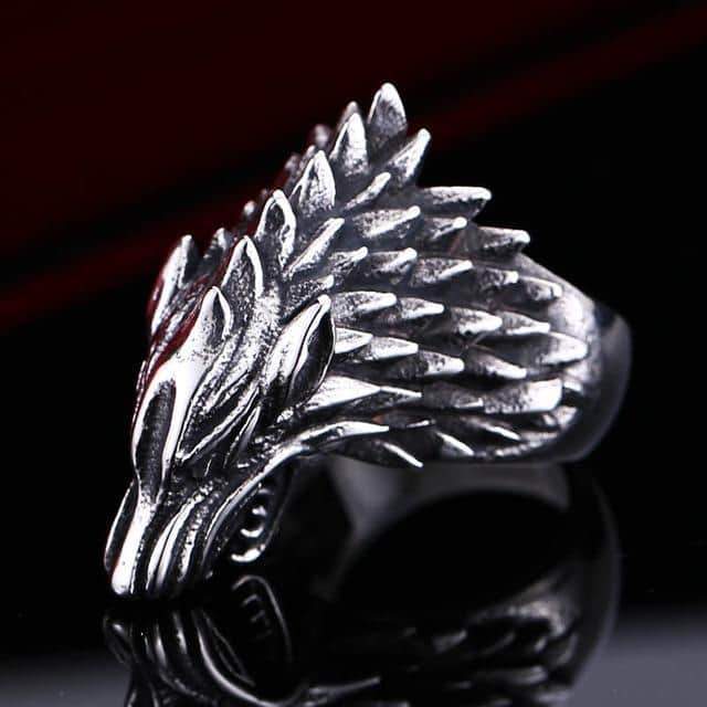 Nordic Wolf Viking Ring / Rock Style Jewelry for Men and Women