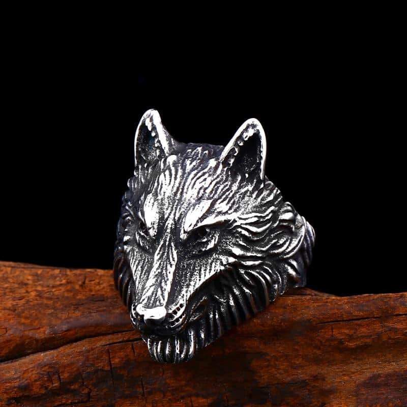 Nordic Wolf Viking Ring / Rock Style Jewelry for Men and Women