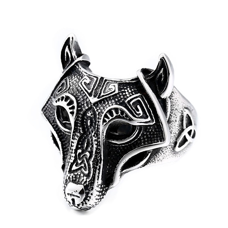 Nordic Wolf Viking Ring / Rock Style Jewelry for Men and Women