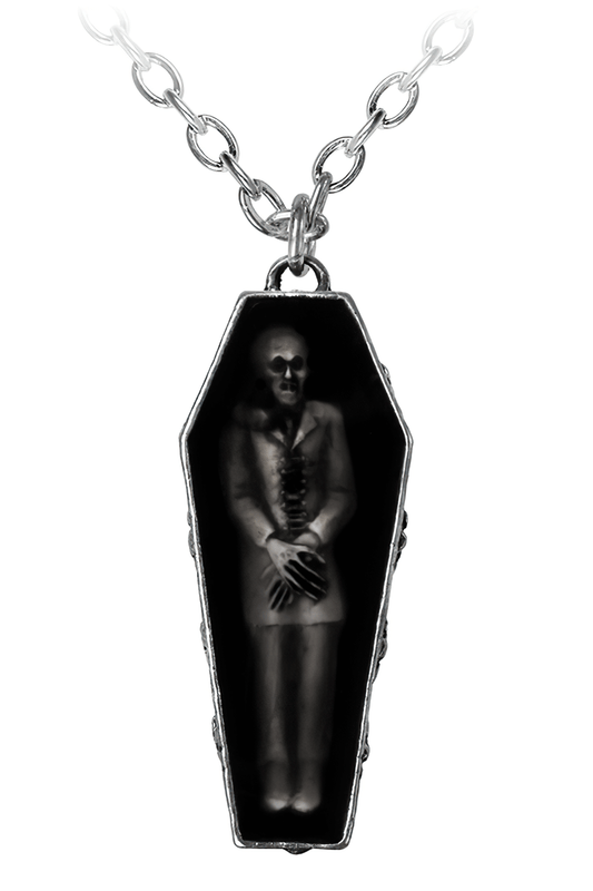 Nosferatu's Rest Coffin Pendant Gothic Vampire Jewelry