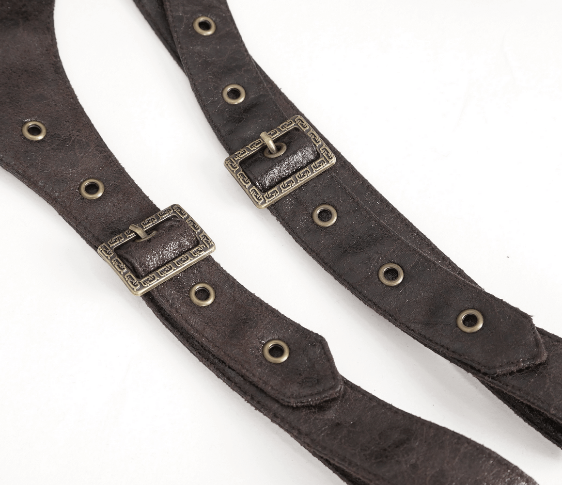 One-Shoulder Accessory with Spikes and Long Sleeve