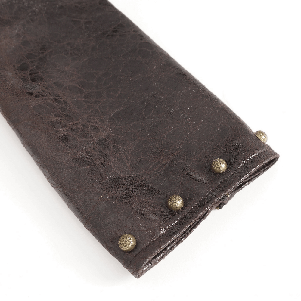 One-Shoulder Accessory with Spikes and Long Sleeve