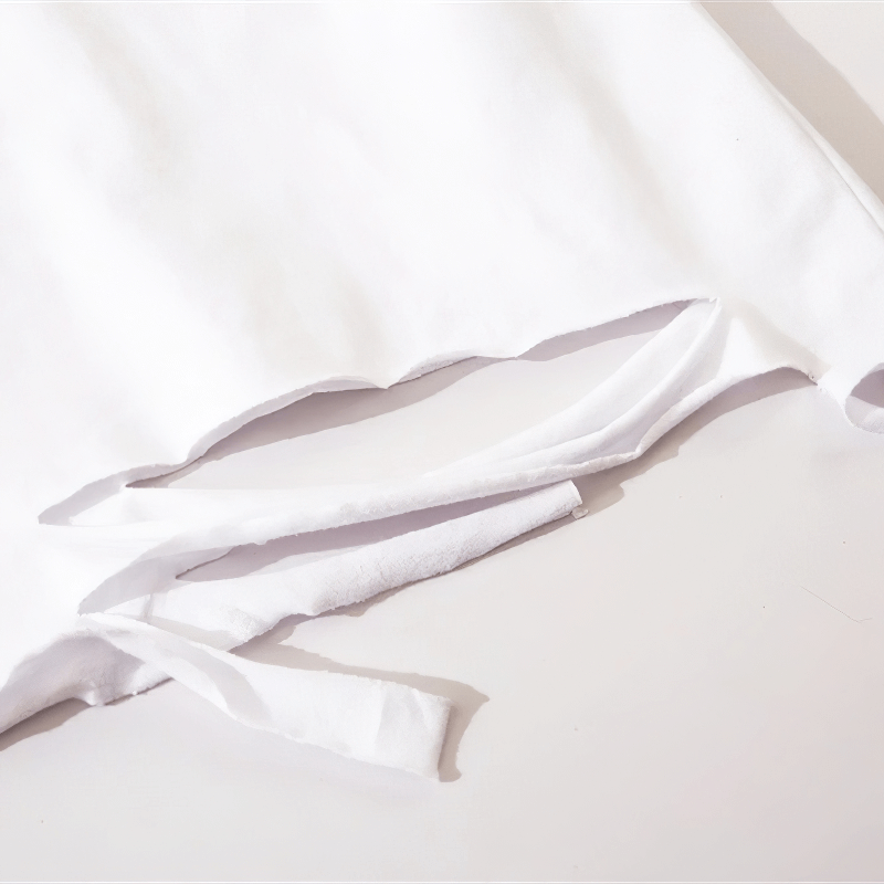 Original Design Cotton Men's Tank Tops with Chain / Casual Hole Sleeveless T-Shirt