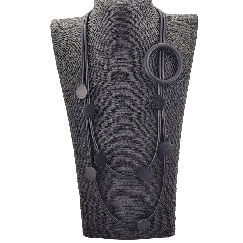 Original Design Rubber Necklaces in Gothic Style / Ethnic Accessories for Women