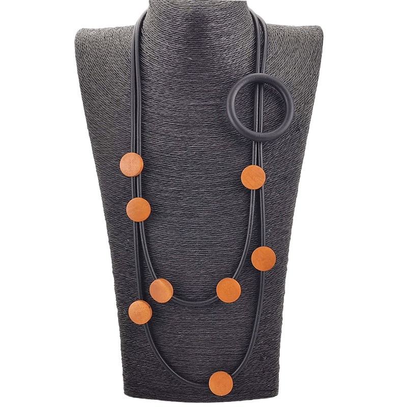 Original Design Rubber Necklaces in Gothic Style / Ethnic Accessories for Women