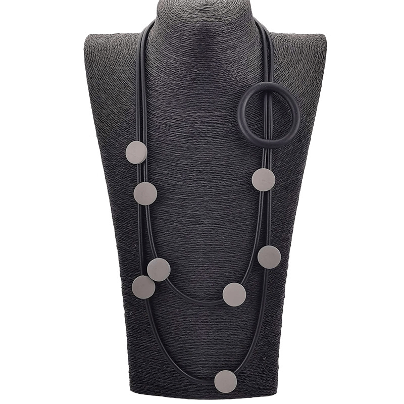 Original Design Rubber Necklaces in Gothic Style / Ethnic Accessories for Women