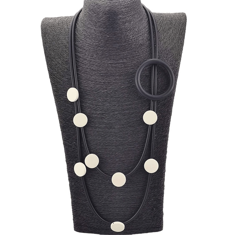 Original Design Rubber Necklaces in Gothic Style / Ethnic Accessories for Women