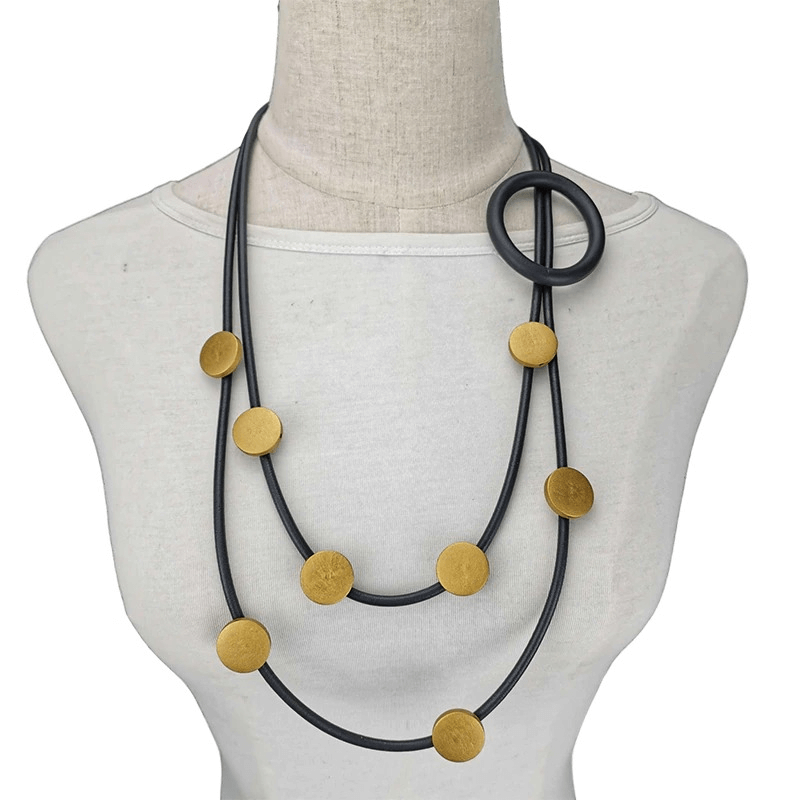 Original Design Rubber Necklaces in Gothic Style / Ethnic Accessories for Women