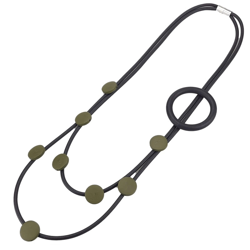 Original Design Rubber Necklaces in Gothic Style / Ethnic Accessories for Women