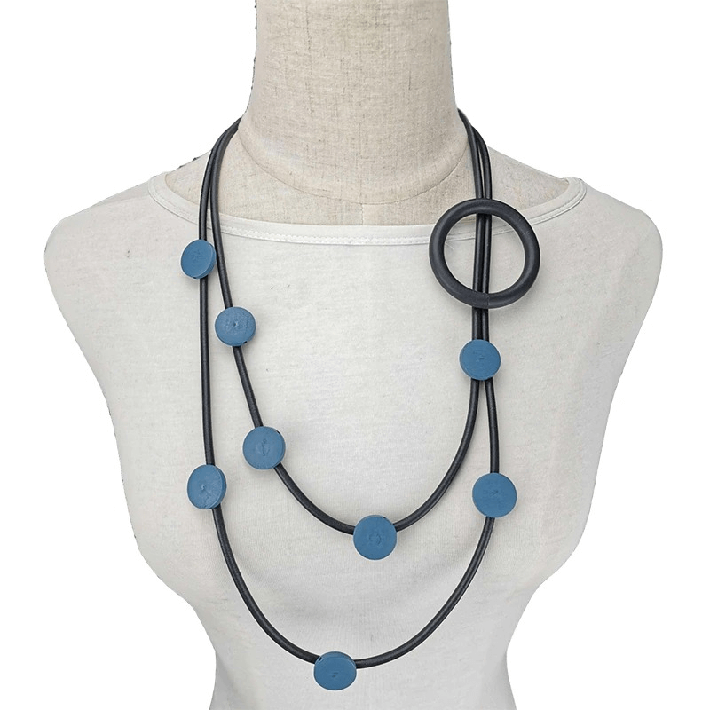 Original Design Rubber Necklaces in Gothic Style / Ethnic Accessories for Women