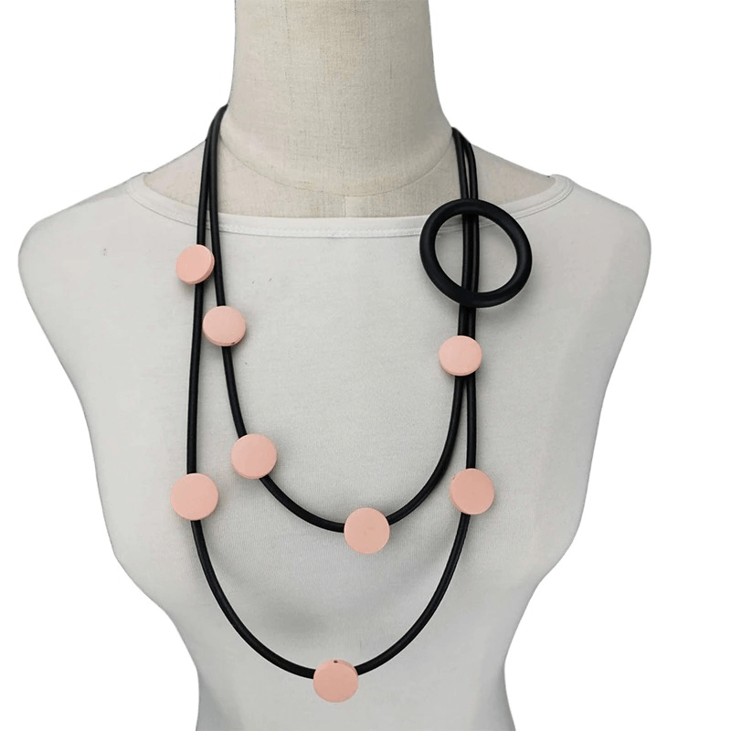 Original Design Rubber Necklaces in Gothic Style / Ethnic Accessories for Women