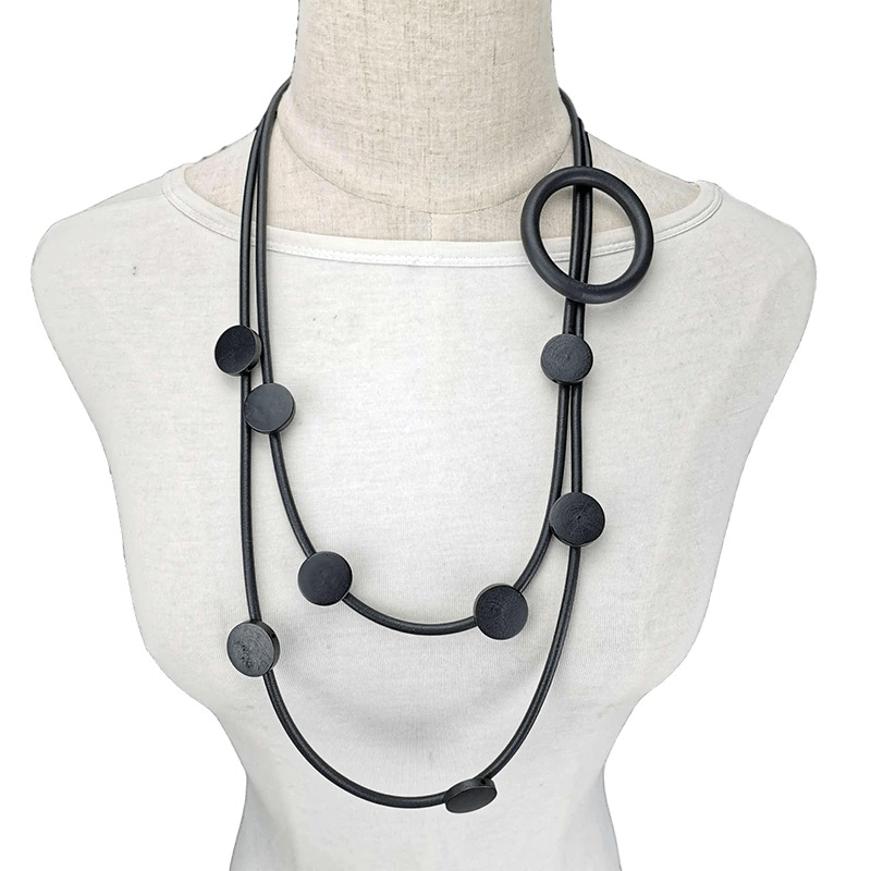 Original Design Rubber Necklaces in Gothic Style / Ethnic Accessories for Women