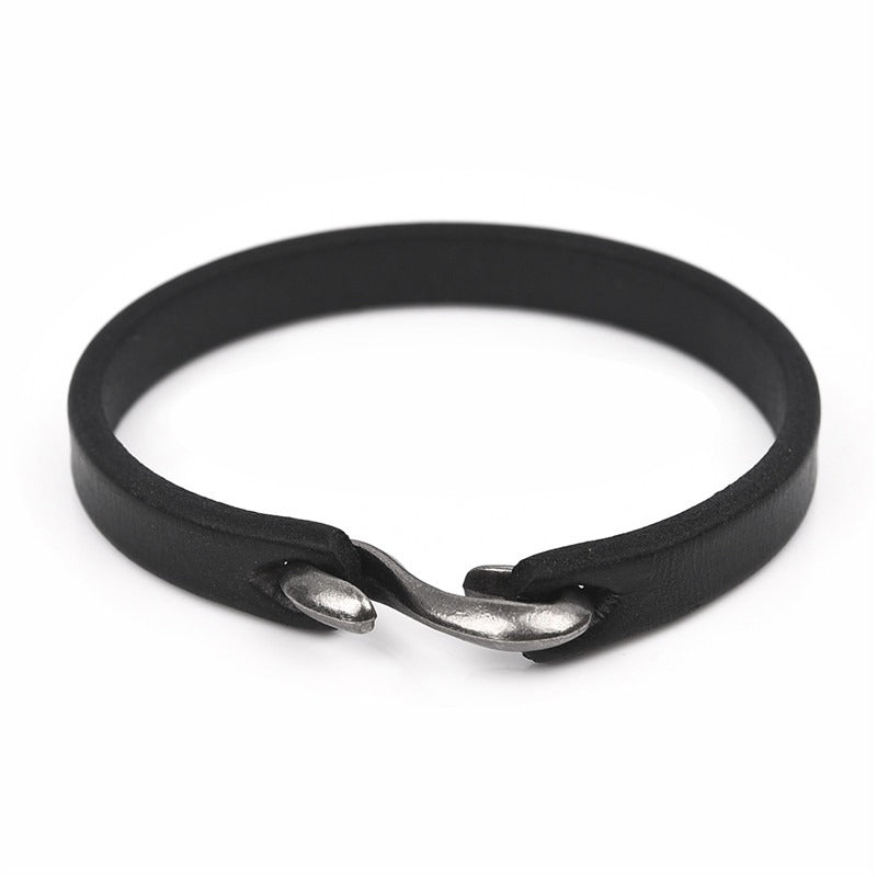 Original Style Bracelets for Men and Women / Vintage Black/Brown Genuine Leather Bracelet