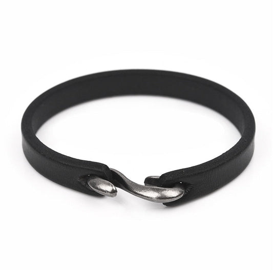 Original Style Bracelets for Men and Women / Vintage Black/Brown Genuine Leather Bracelet