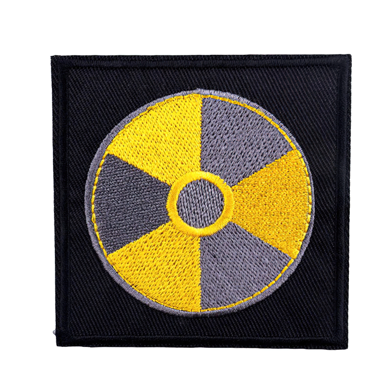 Patch For Clothing Of Danger Radiation Symbol / Unisex Alternative Fashion / Thermal Decal