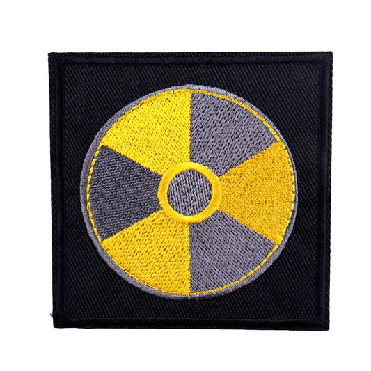 Patch For Clothing Of Danger Radiation Symbol / Unisex Alternative Fashion / Thermal Decal