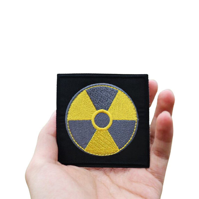 Patch For Clothing Of Danger Radiation Symbol / Unisex Alternative Fashion / Thermal Decal