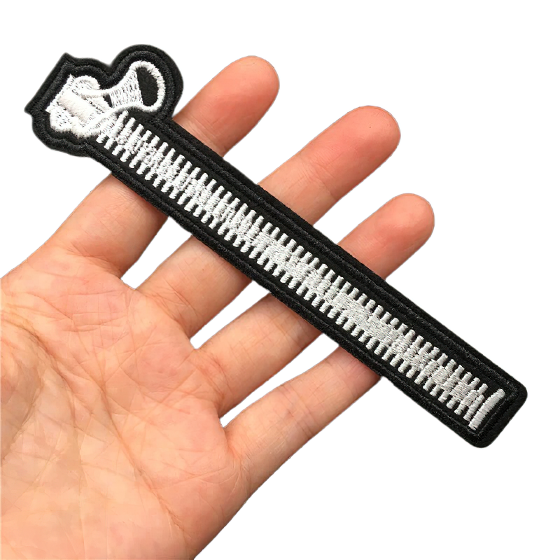 Patch For Clothing Of Stylish Zipper / Gothic Embroidered / Unisex Casual Accessories