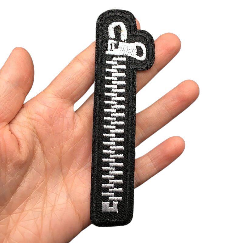 Patch For Clothing Of Stylish Zipper / Gothic Embroidered / Unisex Casual Accessories