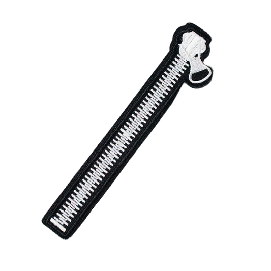 Patch For Clothing Of Stylish Zipper / Gothic Embroidered / Unisex Casual Accessories