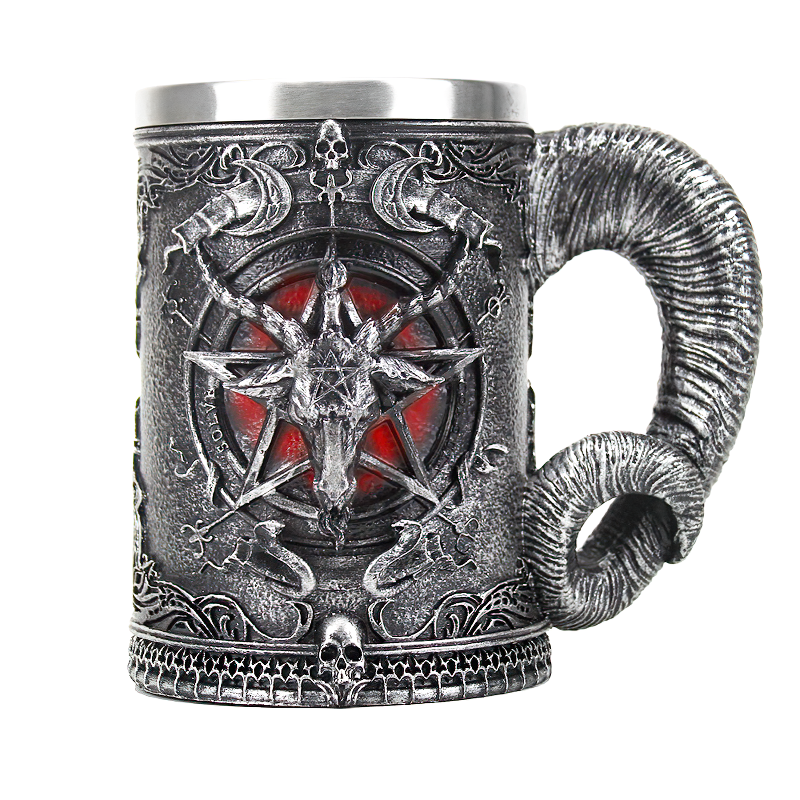 Pentagram Drinkware Beer Cup / Mystic Beer Mug For Men And Women