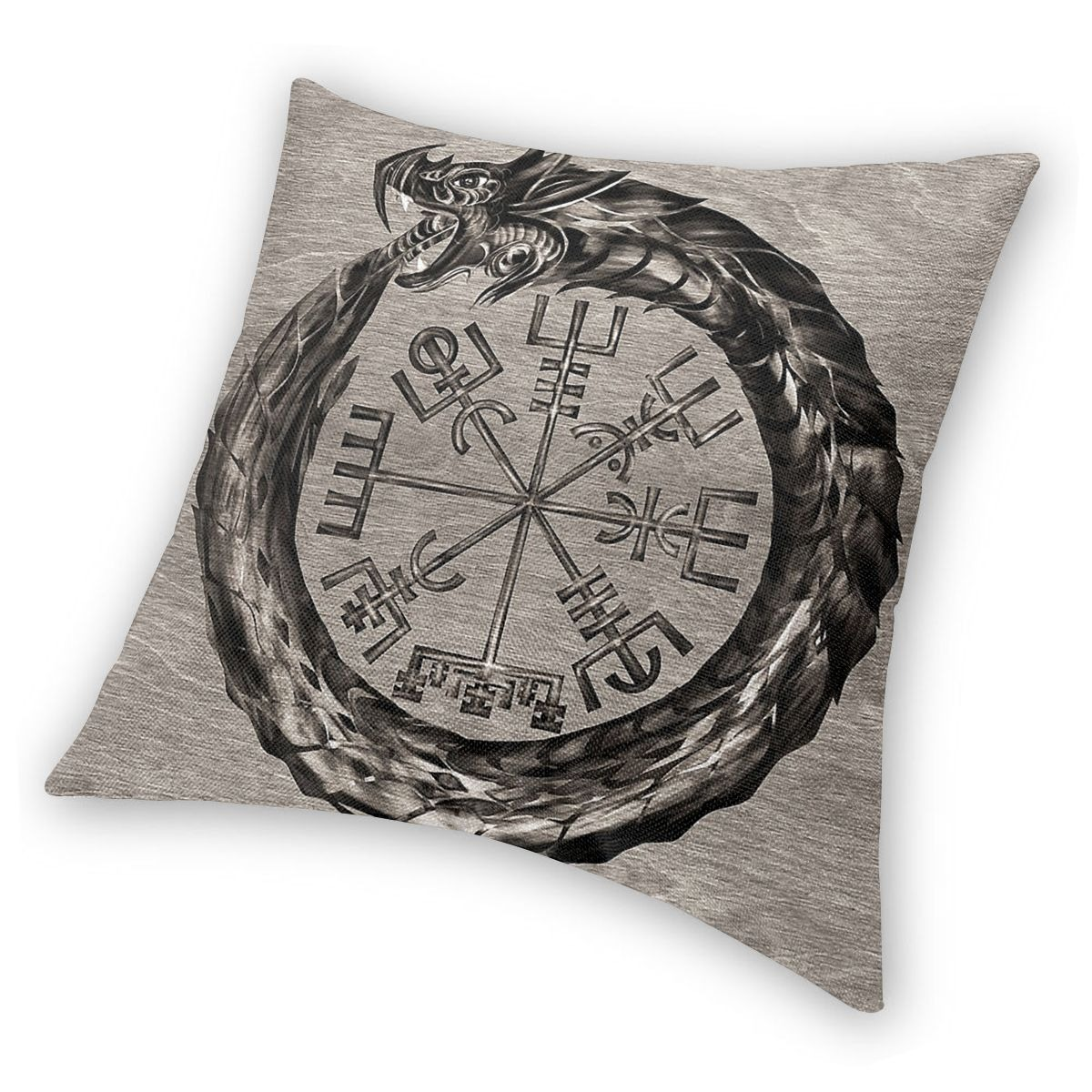 Pillow Cover Home Decor With Vegvisir Viking / Cushion Cover Throw Pillow Double-sided Printing