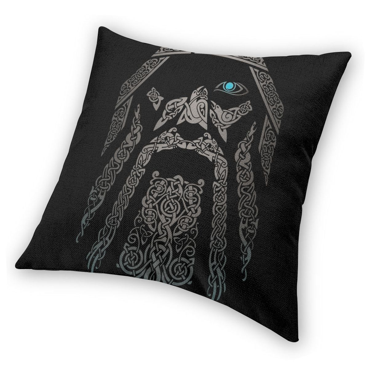 Pillowcover Home Decor with Son Odin Vikings / Cover of Polyester with Double-sided Printing