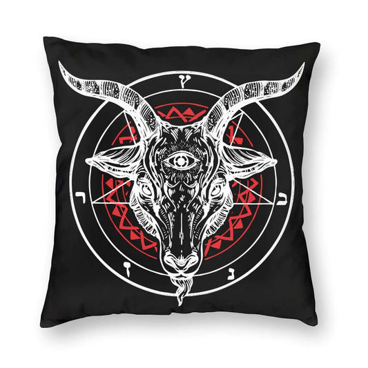 Pillowcover with print Satanic Goat / Decoration Pillow for Sofa with Double-sided Printing