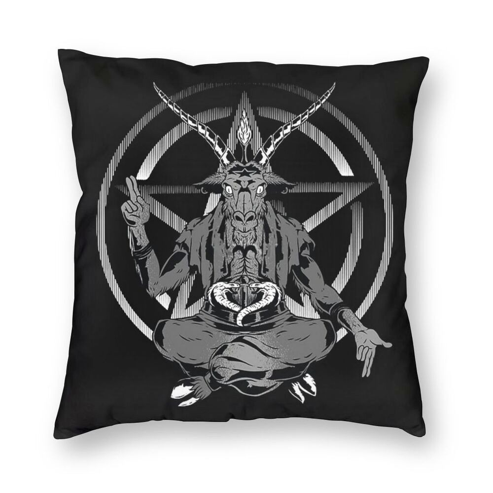 Pillowcover with print Satanic Goat / Decoration Pillow for Sofa with Double-sided Printing #2