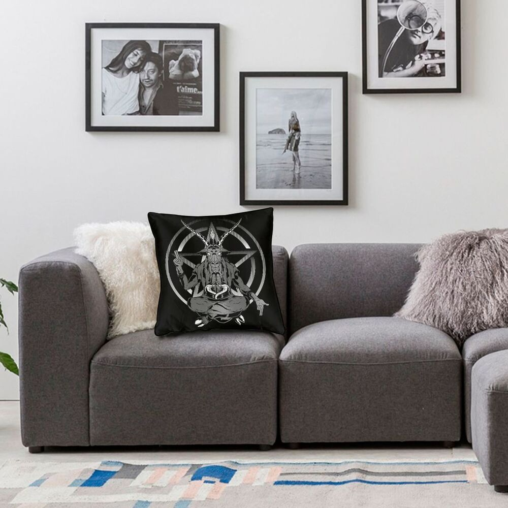 Pillowcover with print Satanic Goat / Decoration Pillow for Sofa with Double-sided Printing #2