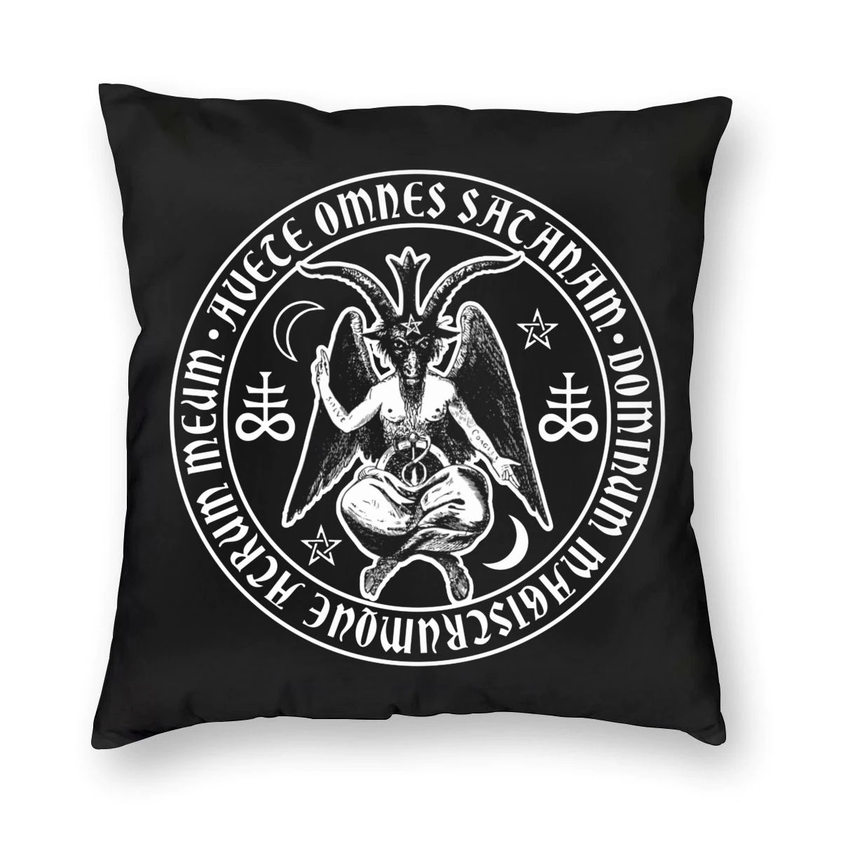 Pillowcover with print Satanic Goat / Decoration Pillow for Sofa with Double-sided Printing #3