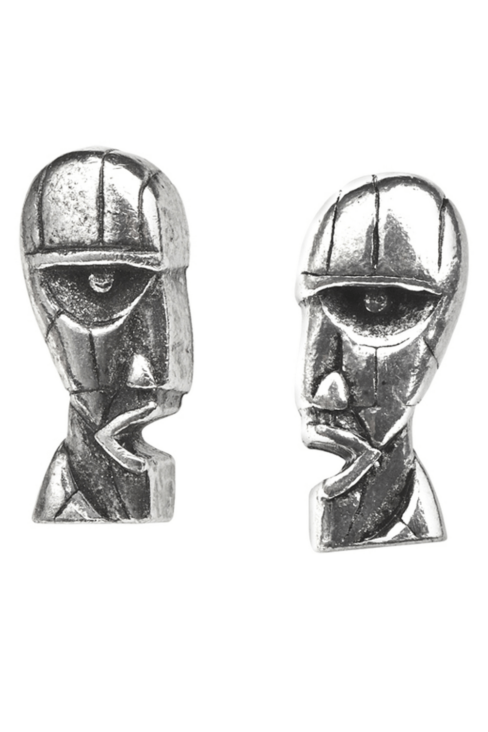 Pink Floyd Division Bell English Pewter Stud Earrings