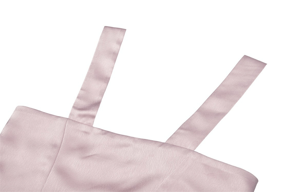 Pink Heart-Shaped Bustier Top with Webbings Detail