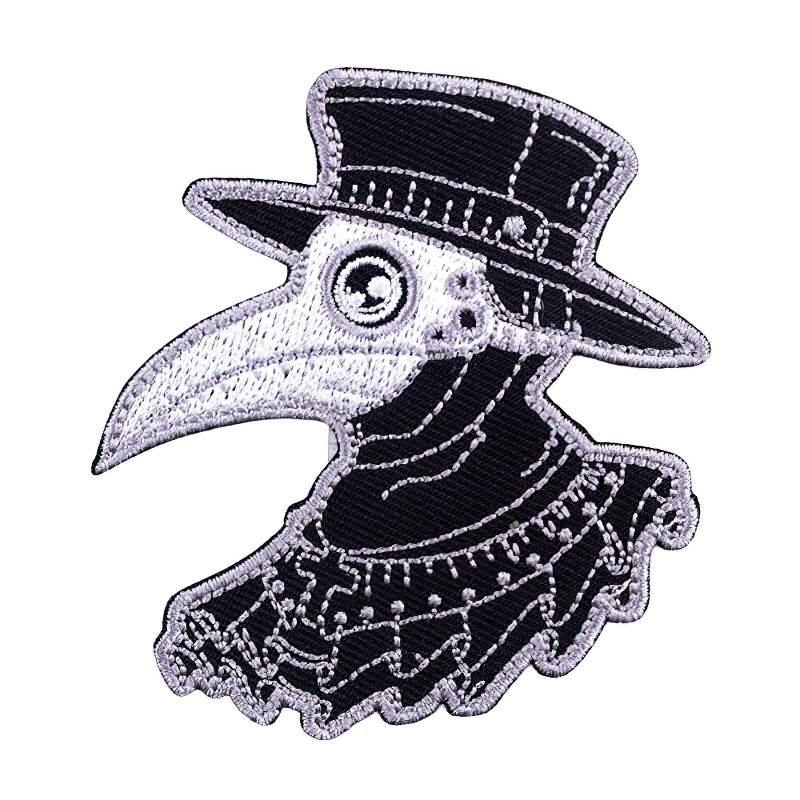 Plague Doctor Patch For Clothing / Accessory For Men And Women / Stylish Embroidery