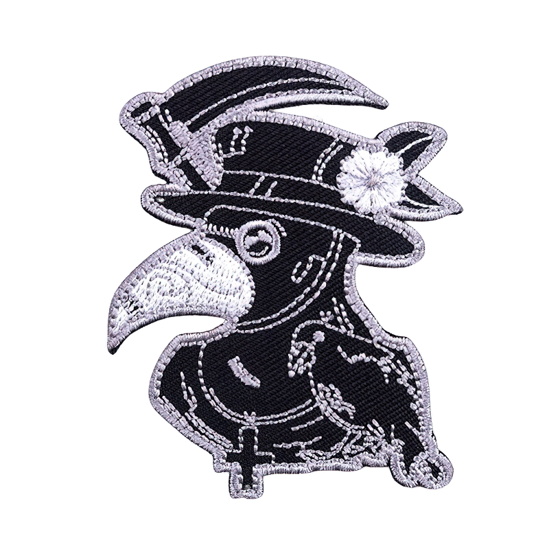 Plague Doctor Patch For Clothing / Accessory For Men And Women / Stylish Embroidery