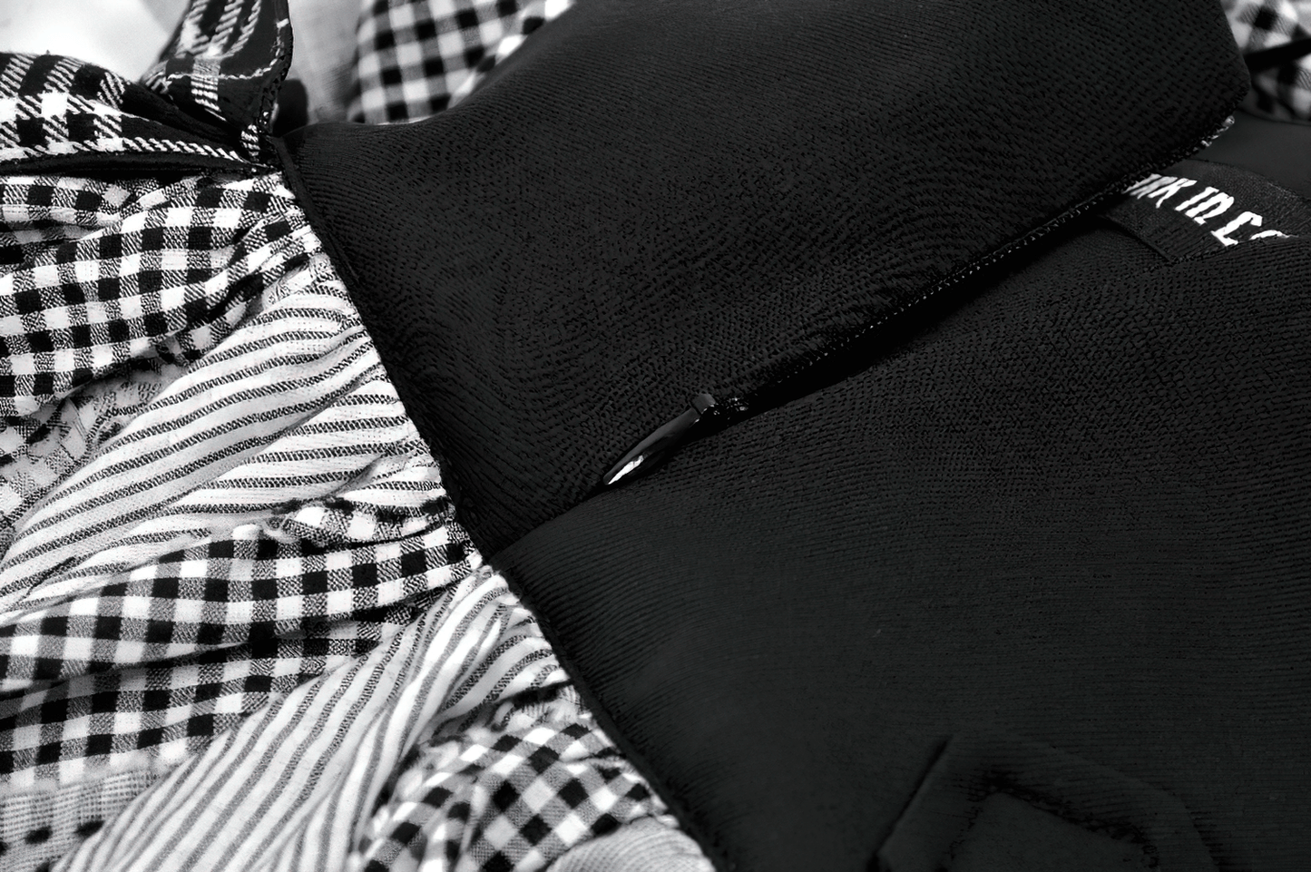 Plaid Skirt with Ruffled Design and Adjustable Belts