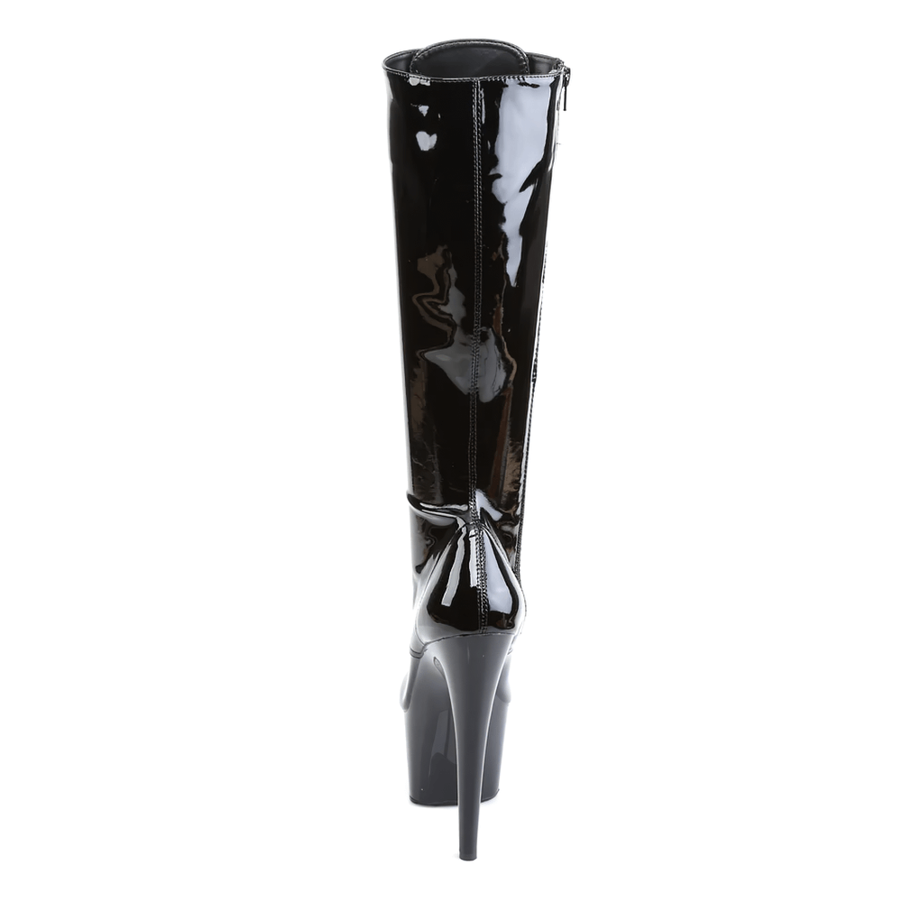 PLEASER Stiletto Heels Lace-Up Knee-High Boots