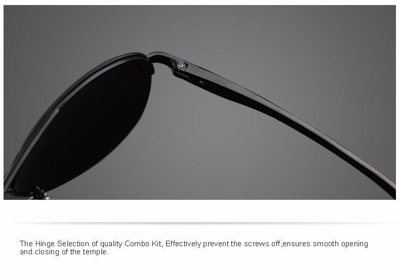 Polarized Aluminum Alloy Frame Sunglasses in Alternative Fashion