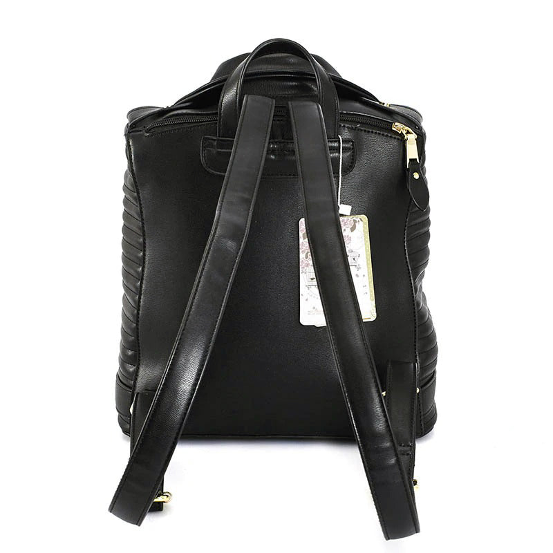 PU Leather Black Backpack "Jacket" / Rocker Chick Accessories