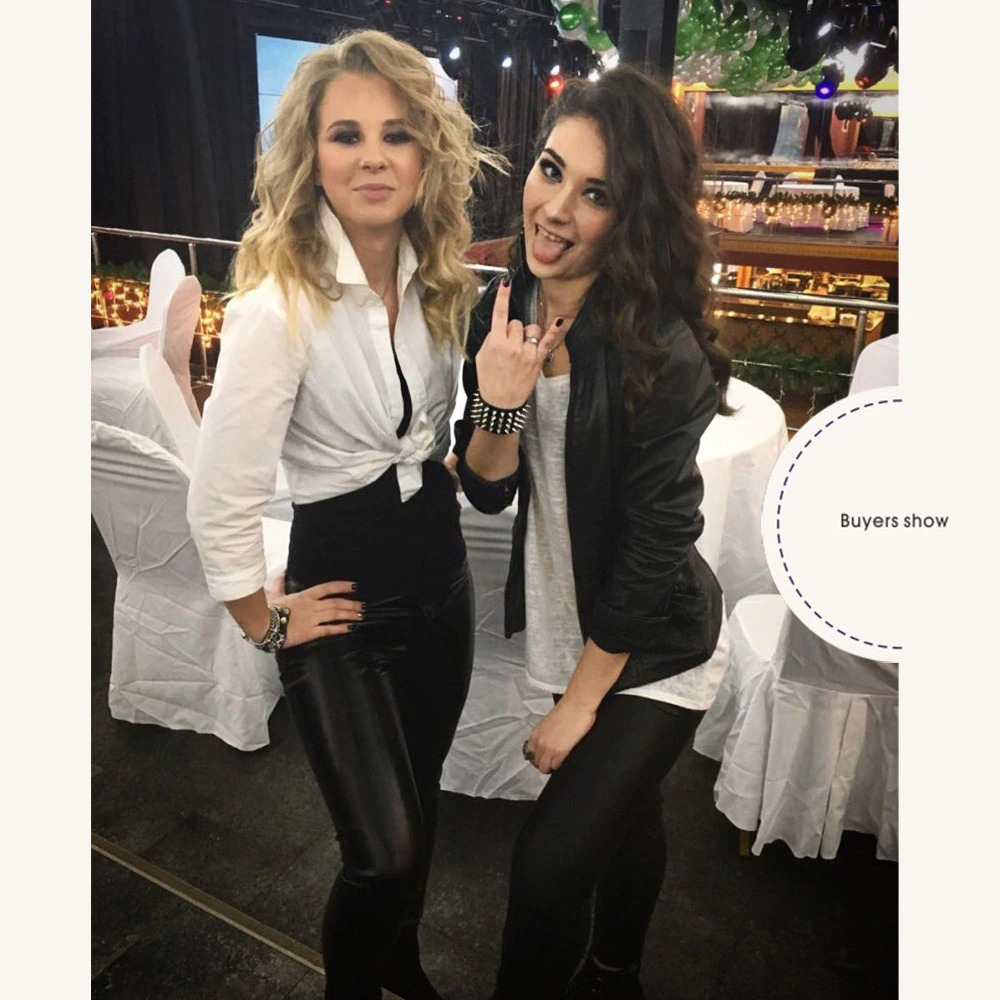 PU Leather Gothic Bracelet / Unisex Black Bangle with Four Row Spikes