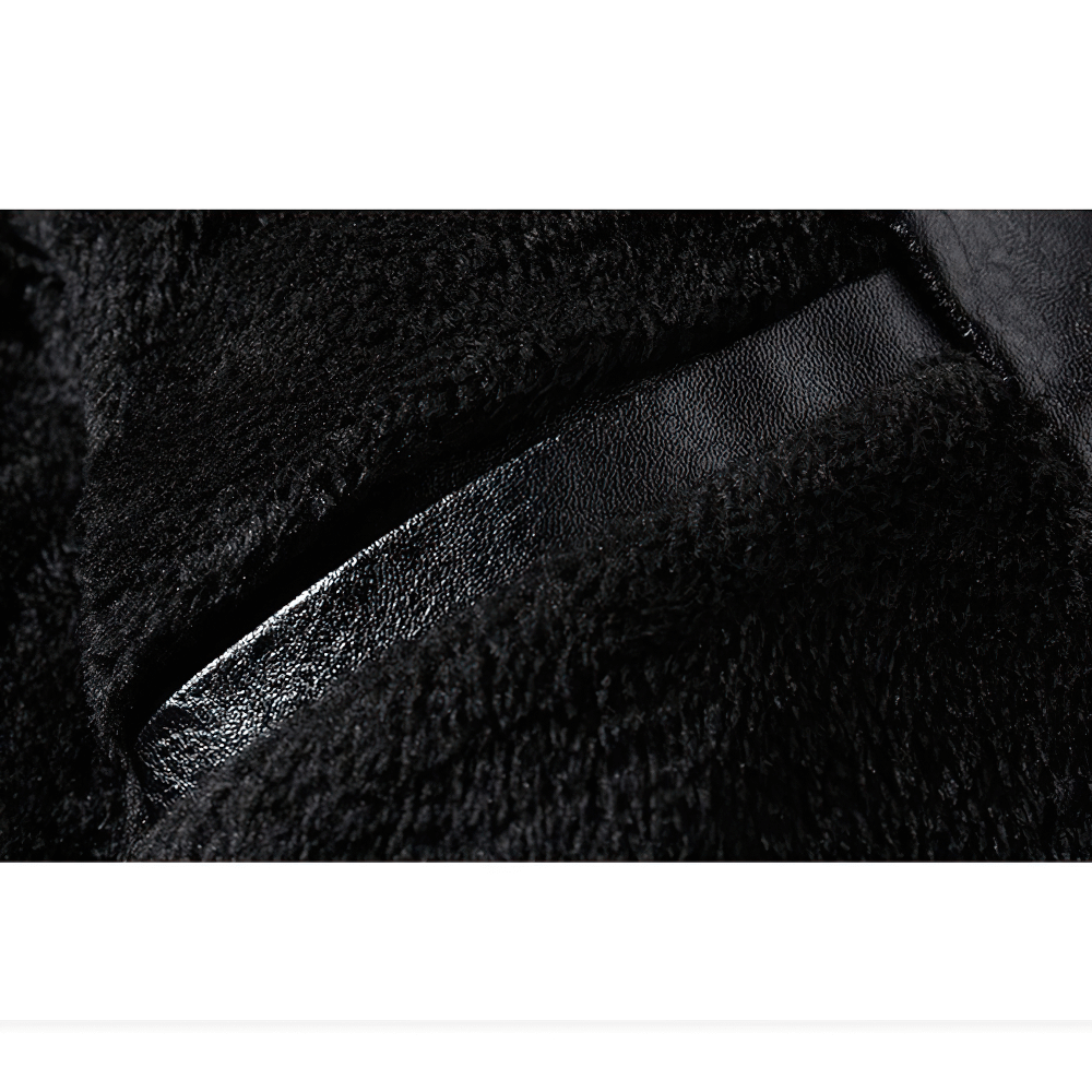 PU Leather Men's Jacket with Belts / Rock Style Alternative Clothing