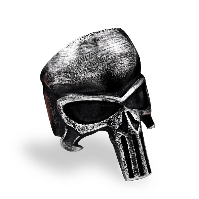 Punisher Skull Ring / Rock style Stainless Steel Fashion Jewelry