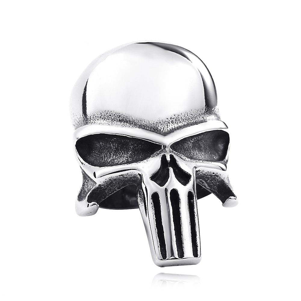 Punisher Skull Ring / Rock style Stainless Steel Fashion Jewelry