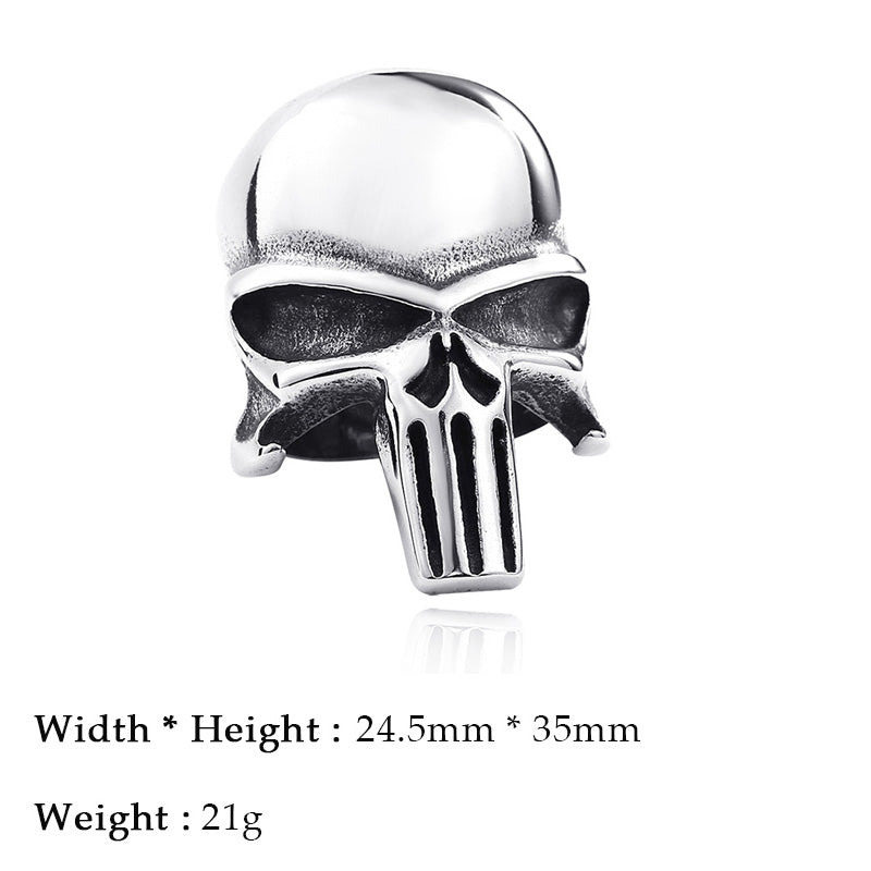 Punisher Skull Ring / Rock style Stainless Steel Fashion Jewelry
