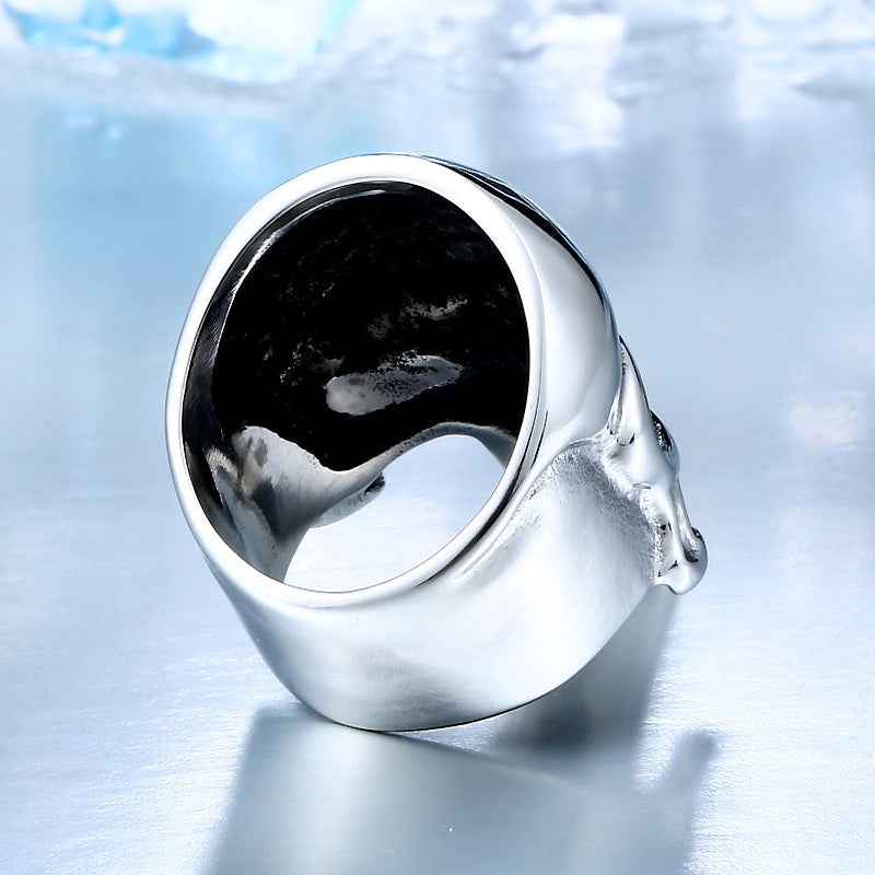 Punisher Skull Ring / Rock style Stainless Steel Fashion Jewelry