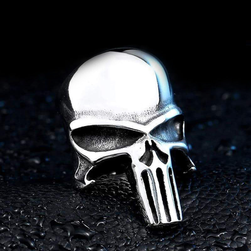 Punisher Skull Ring / Rock style Stainless Steel Fashion Jewelry
