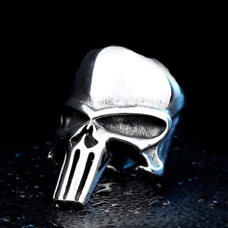 Punisher Skull Ring / Rock style Stainless Steel Fashion Jewelry