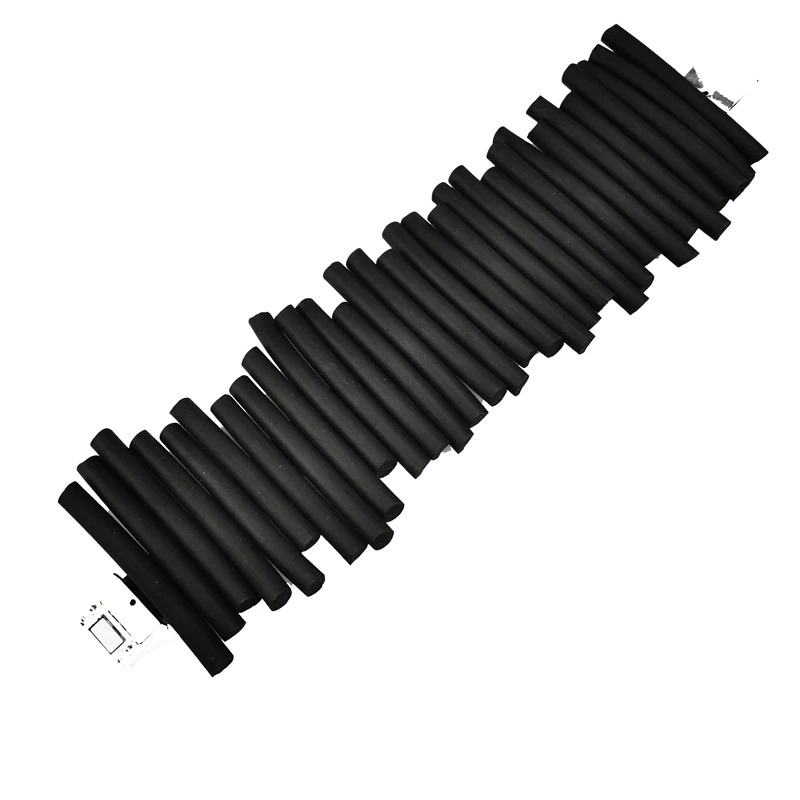 Punk Black Wide Bracelets / Rock Style Silicone Bangles / Handmade Rubber Jewelry